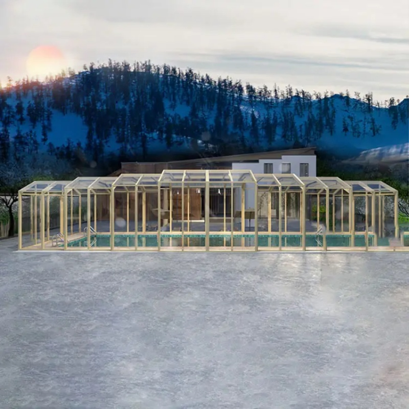 Swimmimg Pool Sun Room Green House Pool Enclosure Retractable Sunrooms Glass Houses