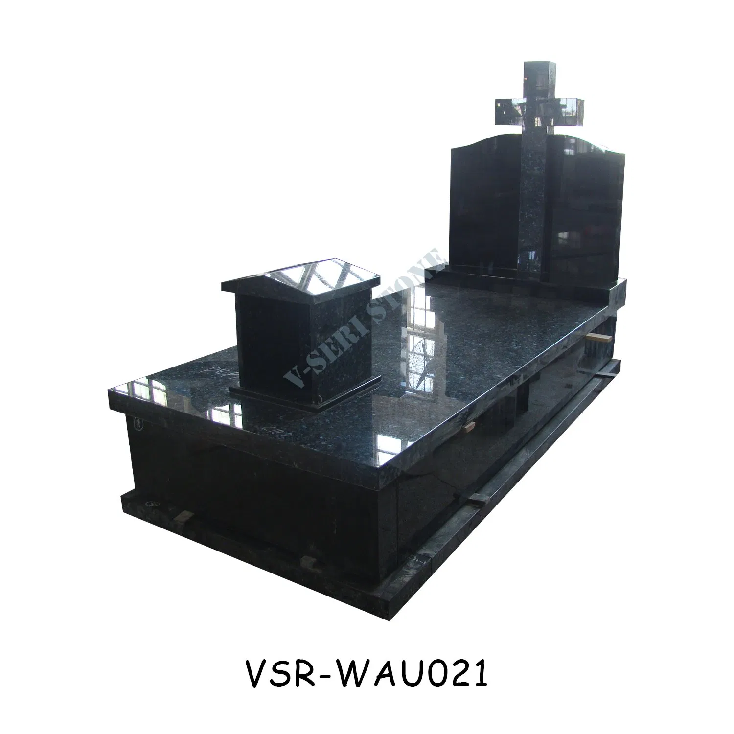 Modern Stone Carved Gravestone White Marble Headstone for Garden