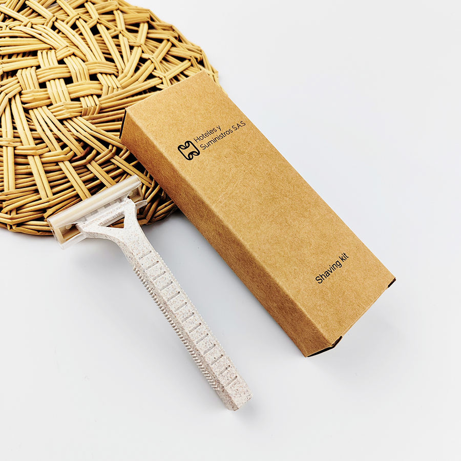 Environmentally Friendly Disposable Biodegradable Wheat Straw 2-Blade Razor