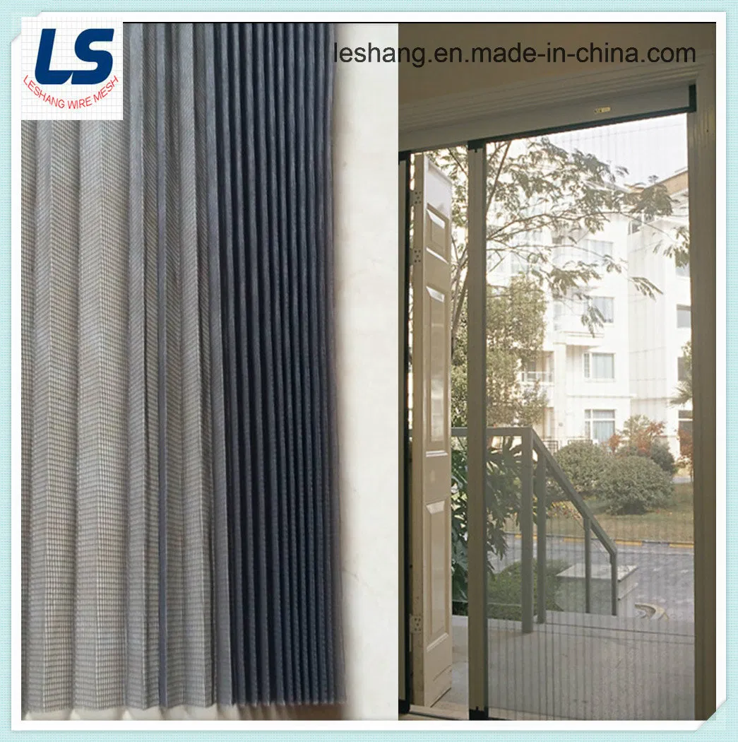 Retractable Pleated Wire Mesh for Window Screen