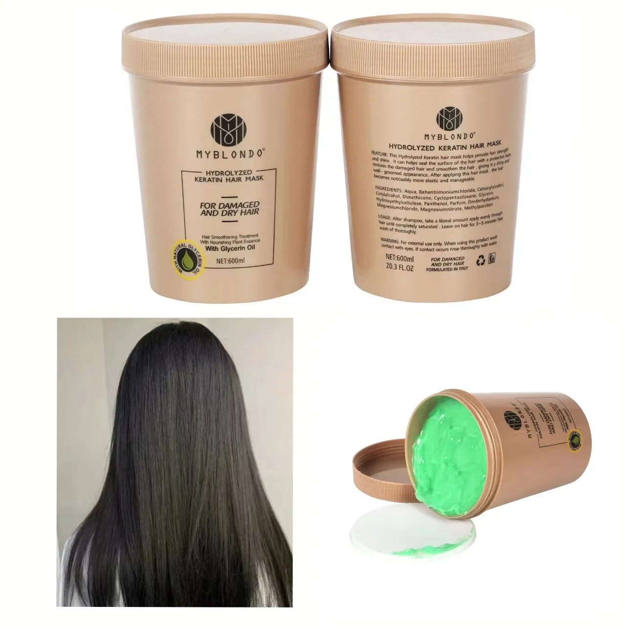 OEM/ODM High Quality Hair Conditioner Protect Hair Repair Damage and Dye Hair Smooth Shiny in Korean
