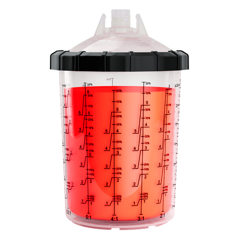 New Design Car Paint Spray Gun Cup with Highly Efficiency Single Nozzle