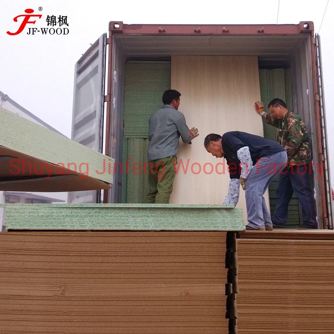 4*8FT 4*9FT 4*10FT OSB Lsb Pb Hmr Green Color Particle Board Chipboard Melamine Face Particleboard