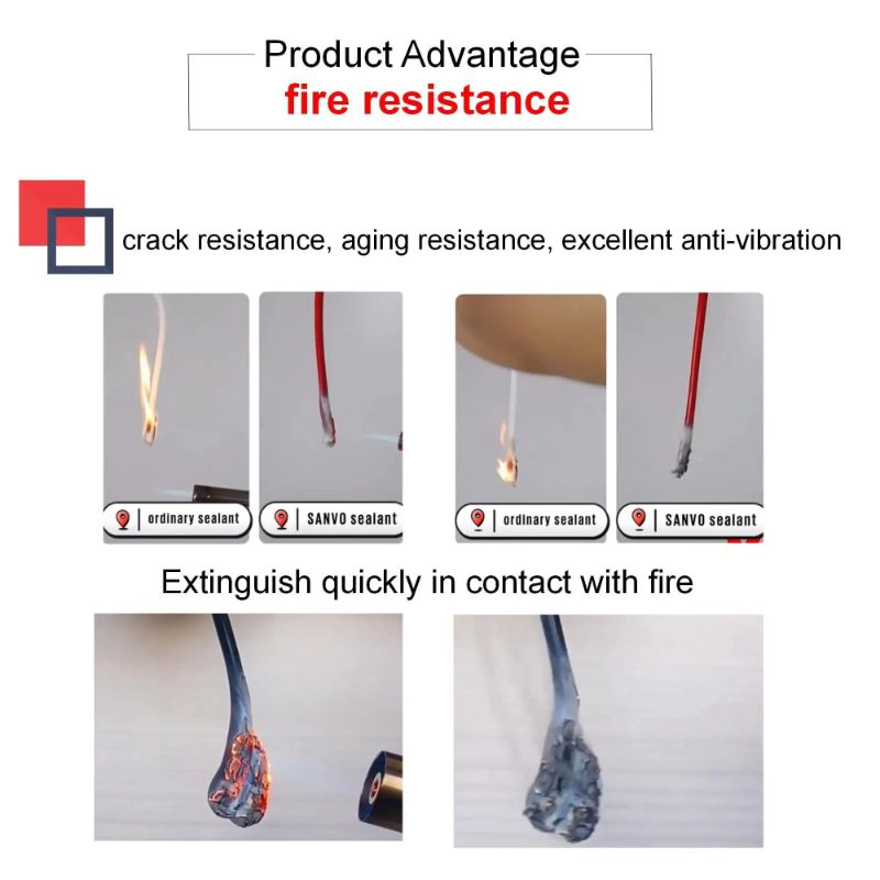 High-Temperature Fire Retardant Sealant Building Material Epoxy Resin Adhesive Silicone Sealant