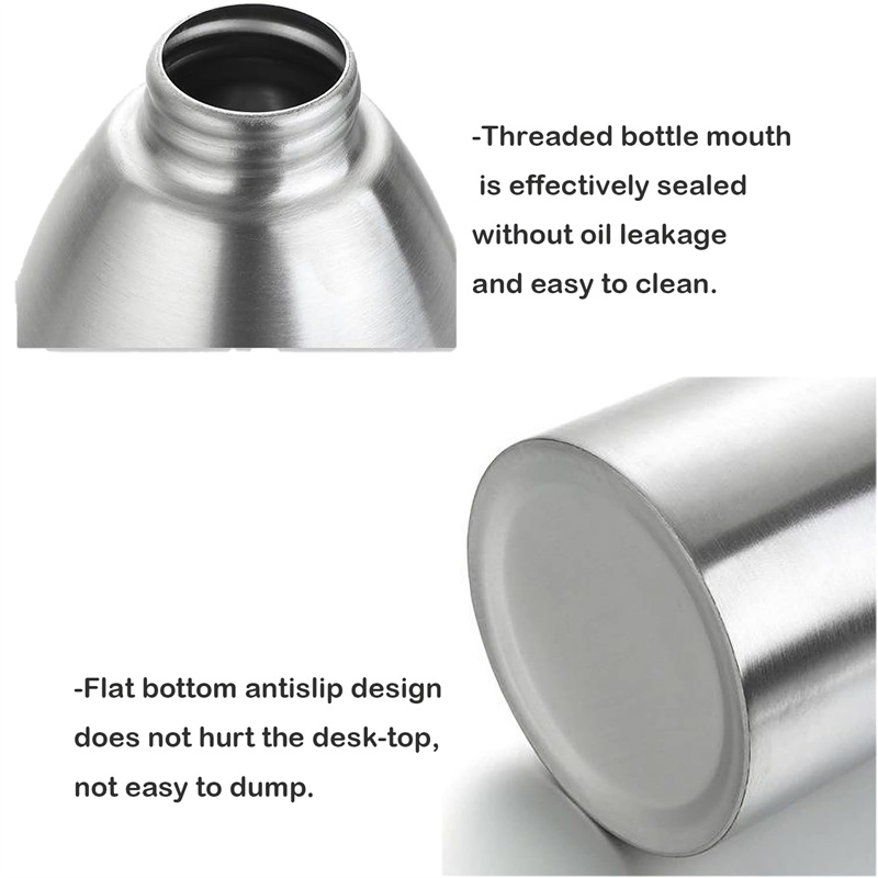 500ml Sauce Vinegar Sprayer Dispenser Stainless Steel Olive Oil Sprayer Bottle