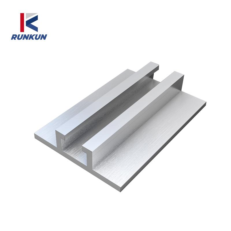 High Quality 6063 T5 Aluminum Extrusion Rail Sign Fixing Channel Aluminum Profile