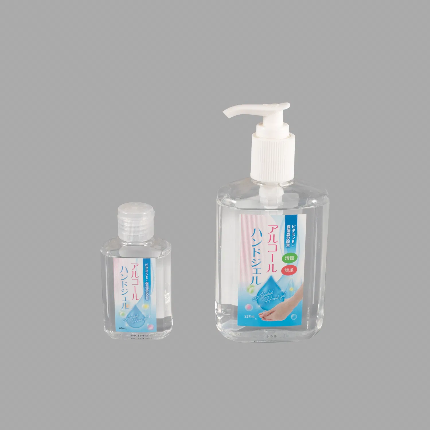 60ml Wash Free Private Label Disinfectant Alcohol Hand Sanitizer Gel Ce Certification Aloe