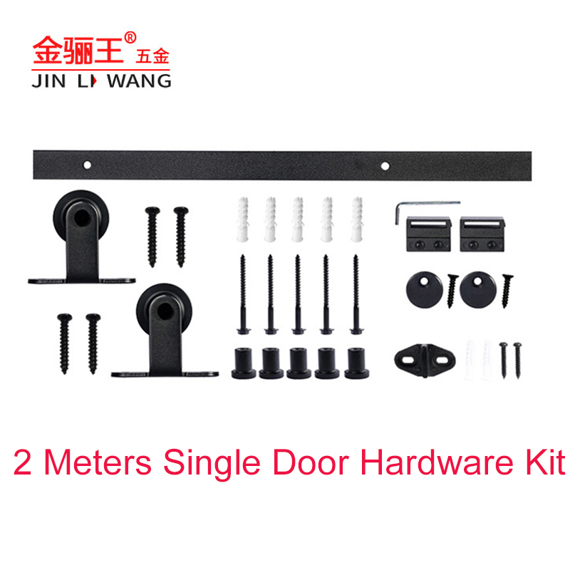 Contemporary New Design Barn Sliding Door Roller Black Powder Coating Interior Barn Door Hanger Roller