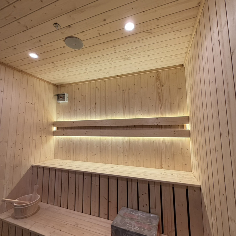 Outdoor Sauna House for 4-6 People with Waterproof and UV Protection