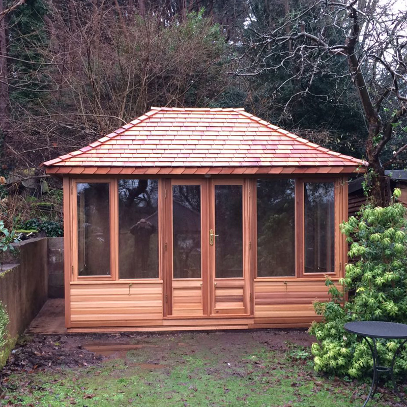 Garden Cedar Wood Shed Kit
