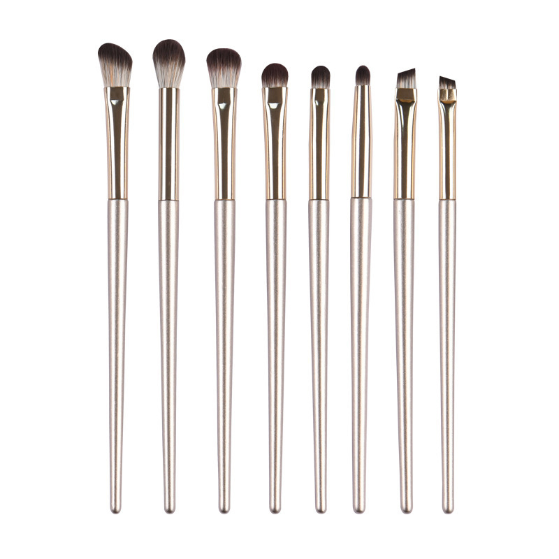8 PCS Eye Makeup Brush Makeup Tools Eye Makeup Brush Leather Bag Portable Complete Wholesale Manufacturers