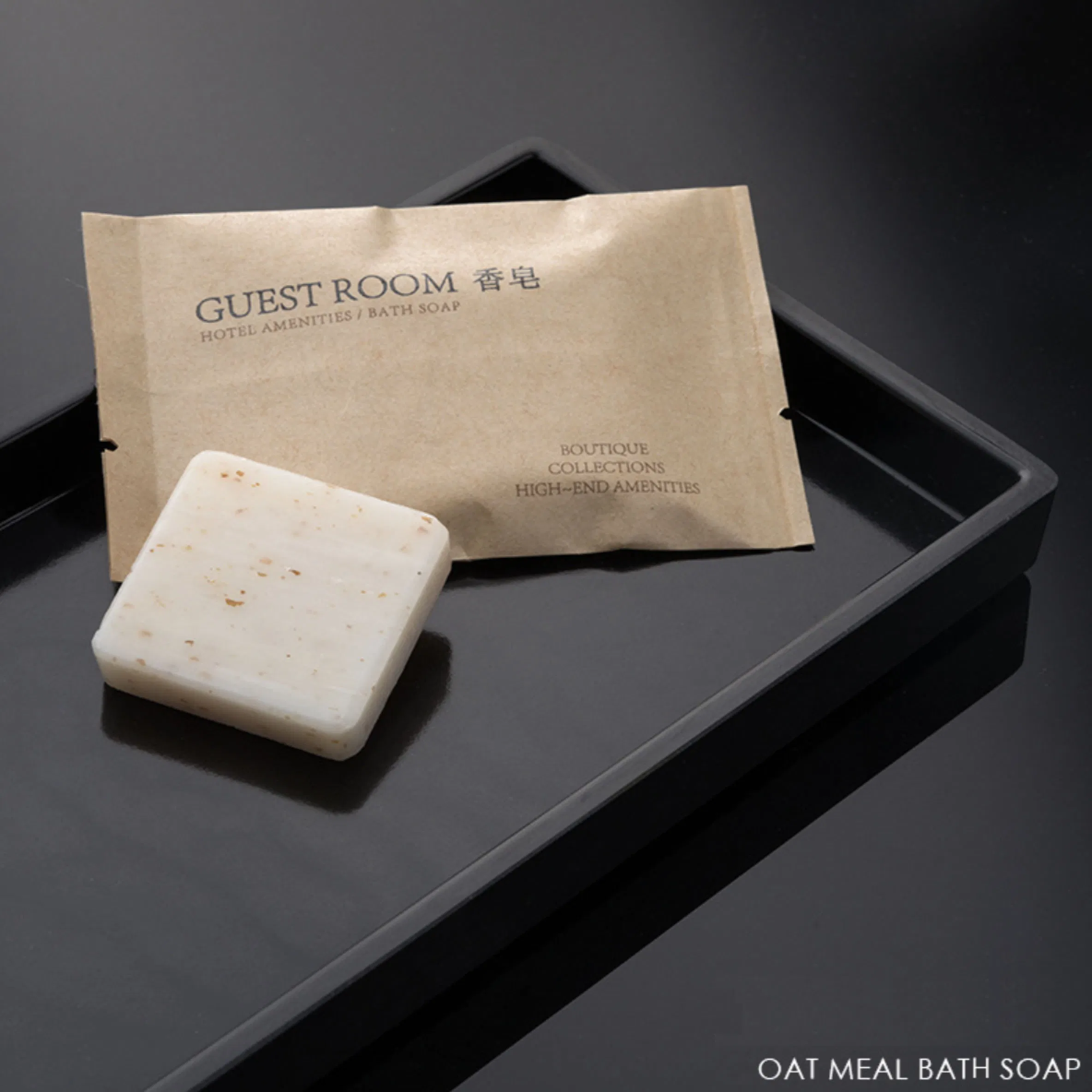 Fashion Hotel Bathroom Toiletries Amenities with Kraft Bag