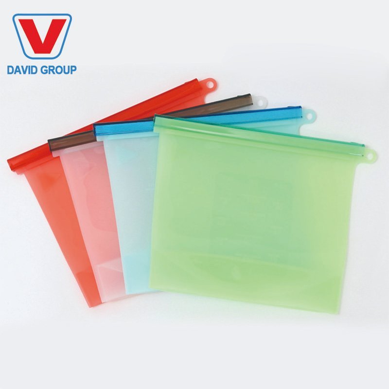 100% Silicon Zip Lock Reusable Food Storage Bag