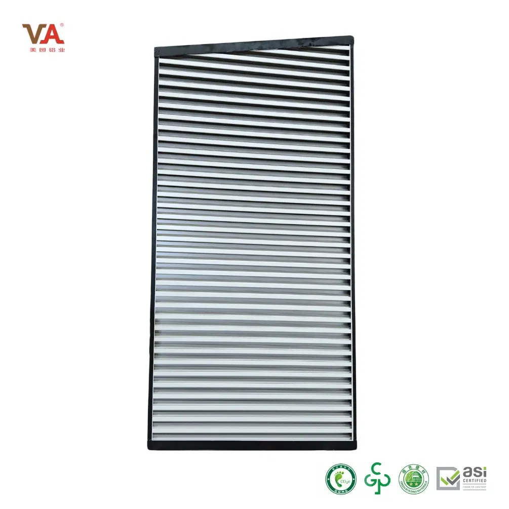 Durable Customized Aluminum Profiles for Powder Coating Louver System for Efficient Ventilation