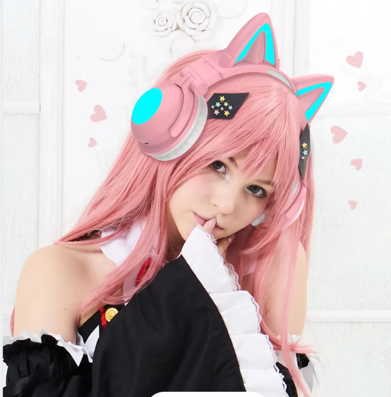 Наушники-кошки RGB с Bluetooth 5.0, 7.1