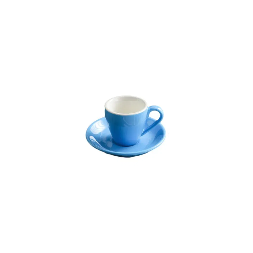 Hot Selling Cup and Saucer Coffee Mug Color Glaze Porcelainware Ceramics Tableware