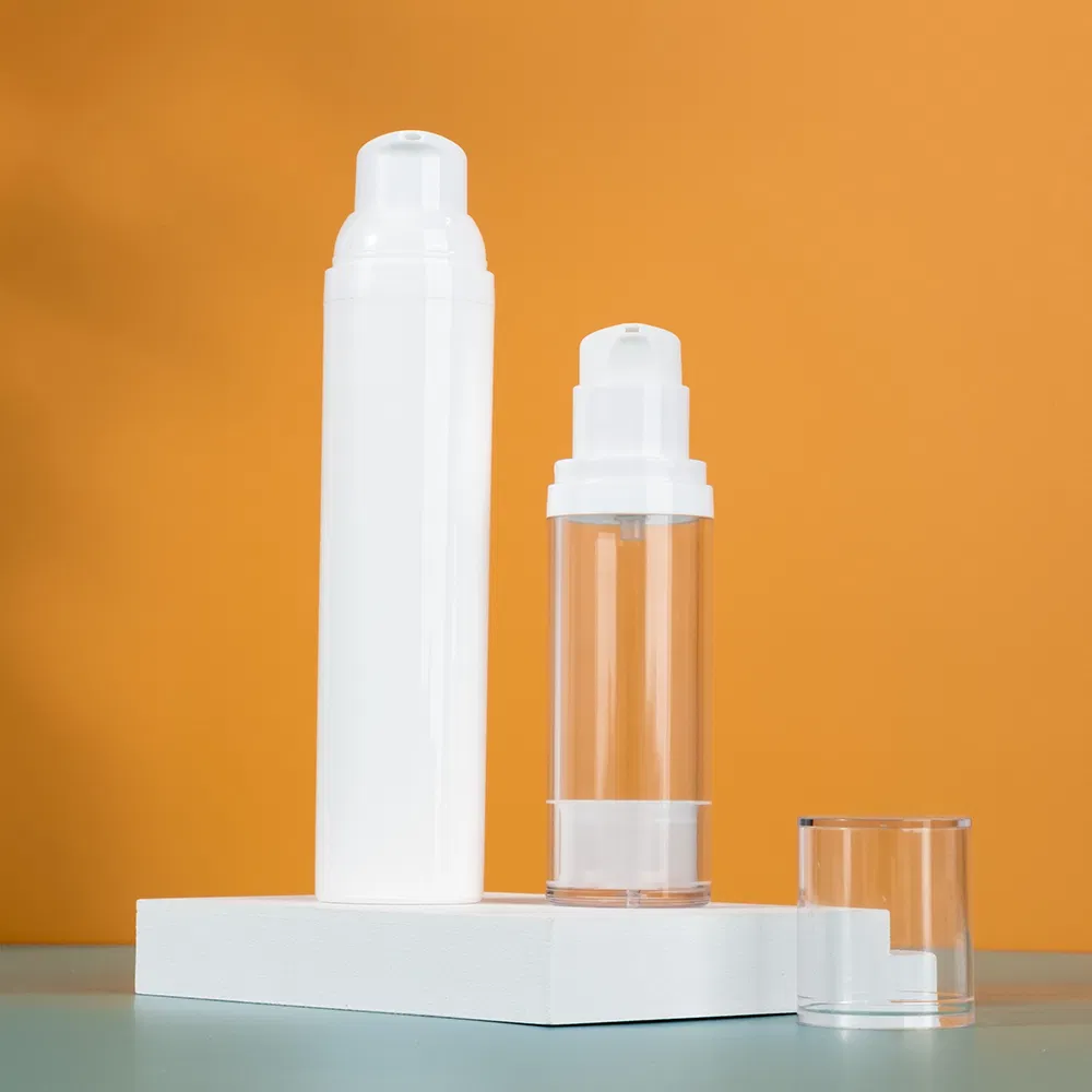 Factory 15ml 30ml 50ml 75ml 100ml Empty Recyclable Refillable High Quality Face Skin Care as Airless Pump Vacuum Bottle with Lotion Pump