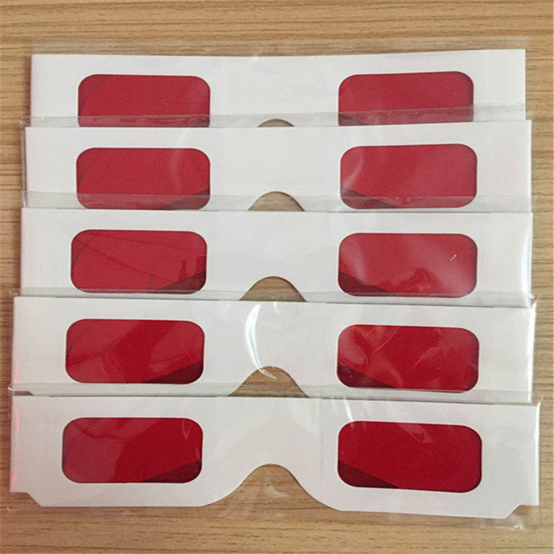 3D Red Blue Paper Glasses for Promotion