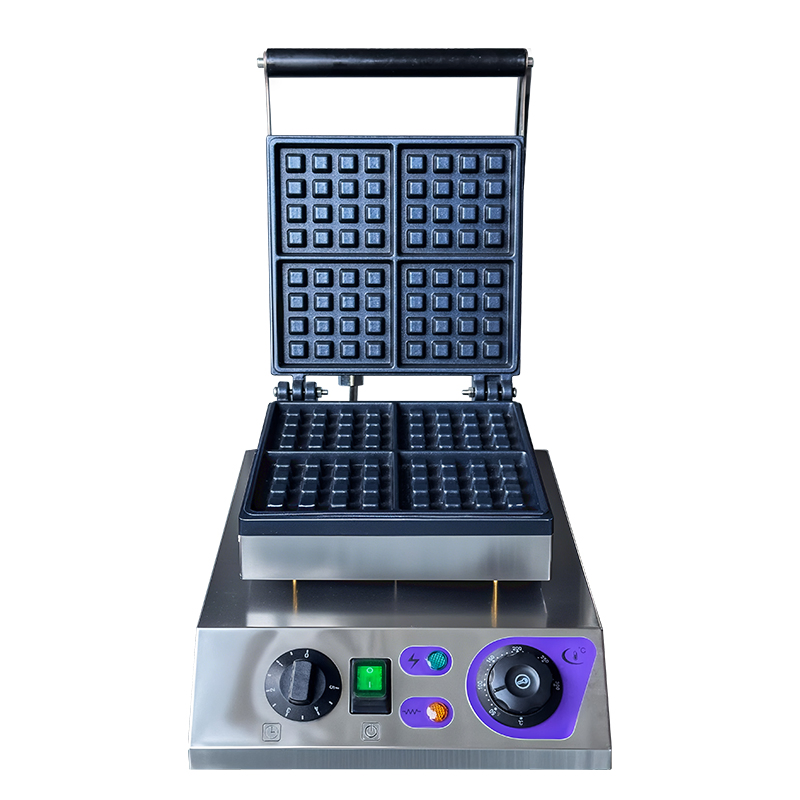 Heavybao Commercial Stainless Steel Electric Waffle Maker Machine for Kitchen