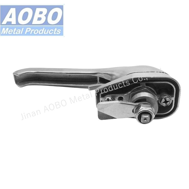 Aobo Industrial Equipment Cabinet Door Handle Lock Zinc Alloy Insert L Handle Latch Padlock with Key