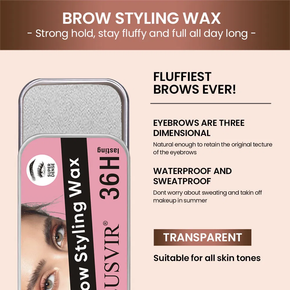 Vegan Waterproof Freeze Glue Eye Brow Eyebrow Strong Hold Styling Soap Wax