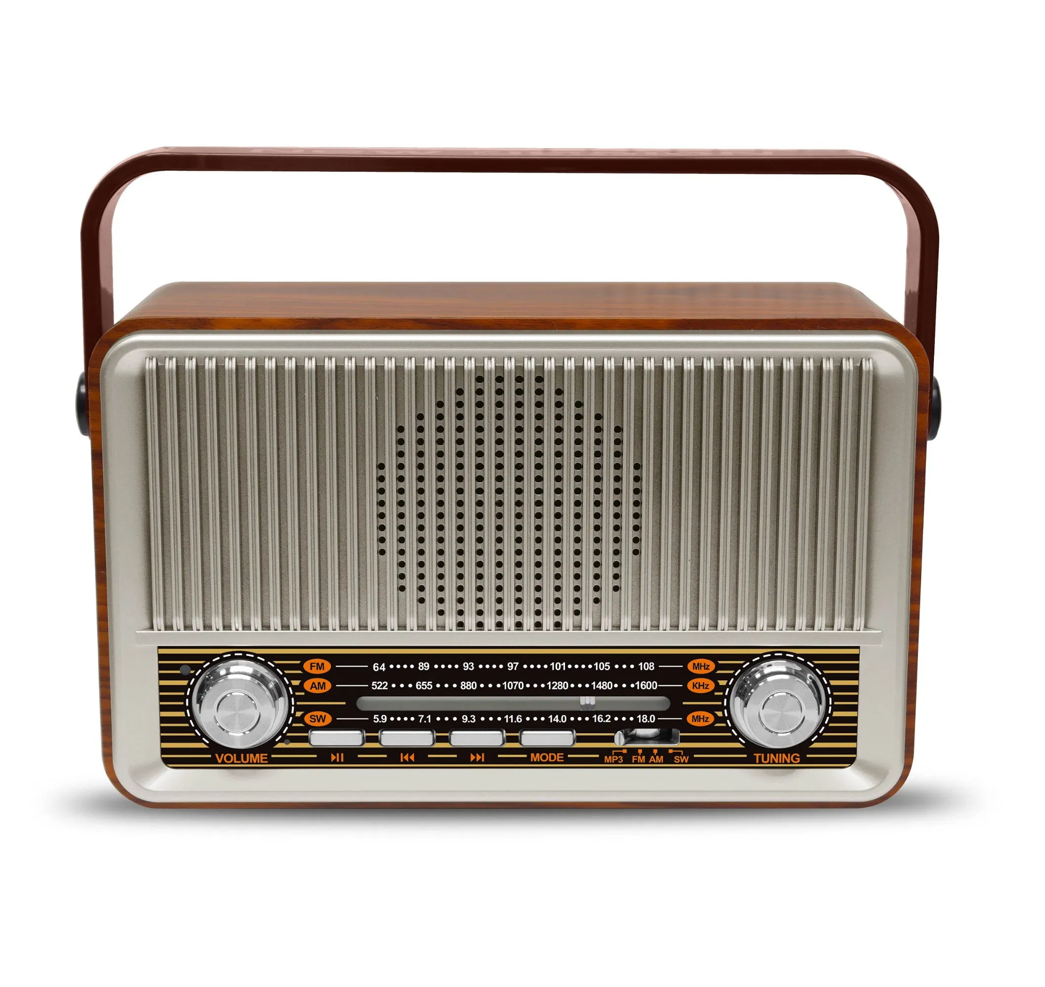 Портативное радио Retro с Bluetooth, USB и TF