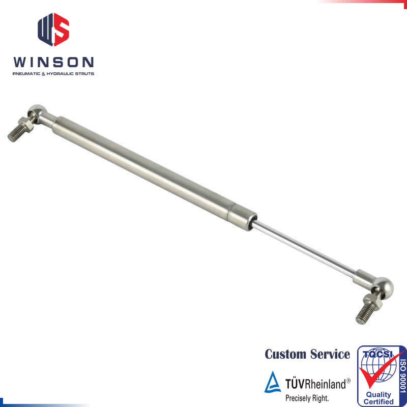 SS304 & SS316 Stainless Steel Gas Springs, Lifting Gas Struts for Marine, Dish Washers Corrosion Environments