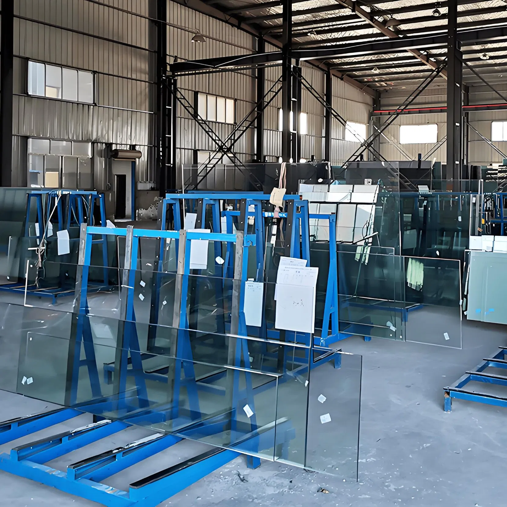 Wholesale Glass Factory Custom Size Clear Tinted Colored Acid Etched Glass Sheet Frosted Glass for Partition Office Shower Door