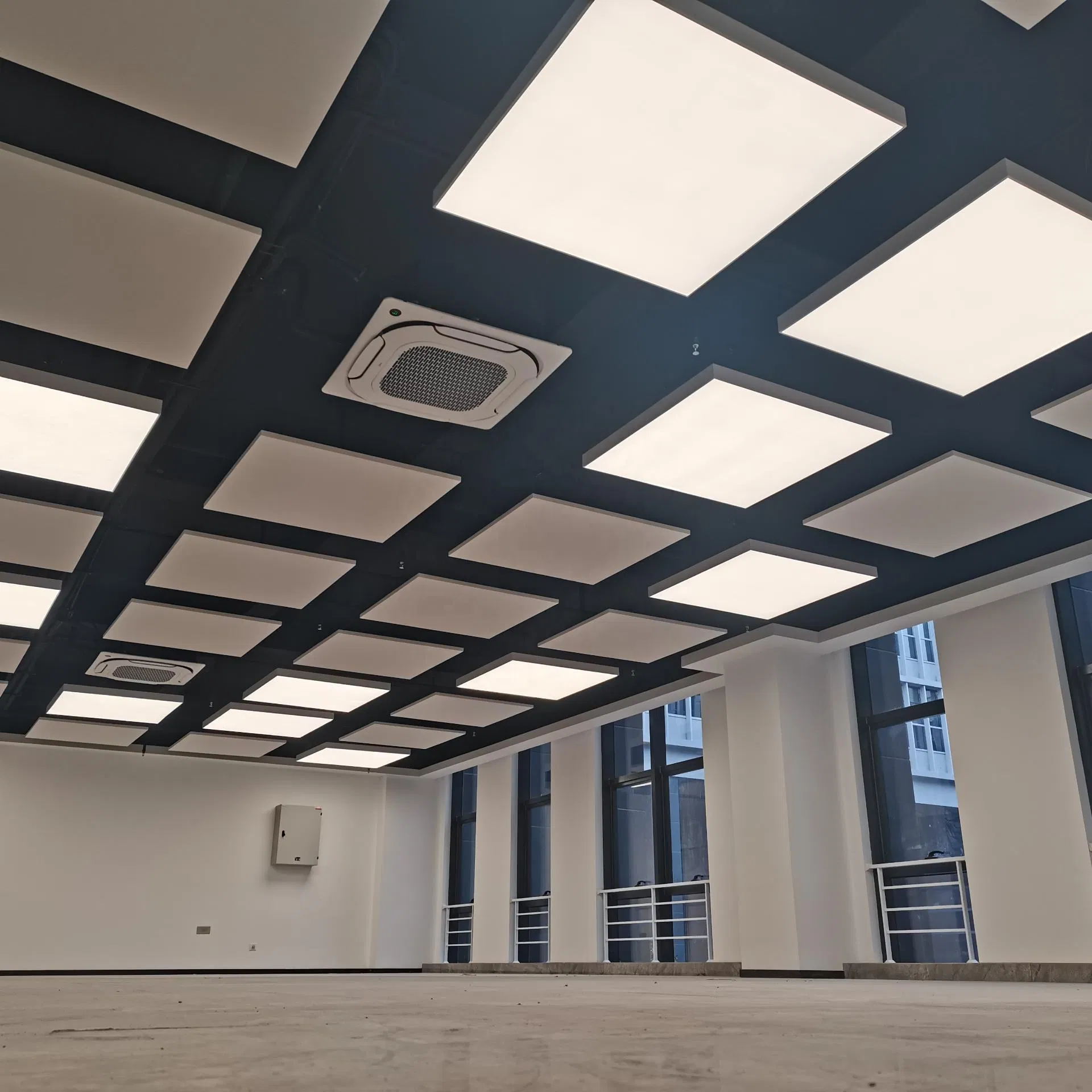 Easy-Install Sound Clouds with Fiberglass and 0.9 Nrc