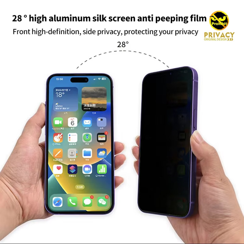 Защитная плёнка приватности для iPhone и Samsung