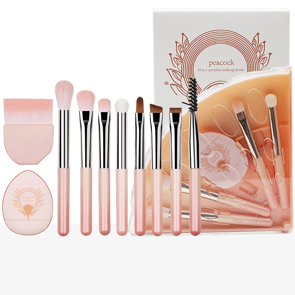 Ten-in-One Eye Makeup Seteyeshadow Brushportable Makeup Brush