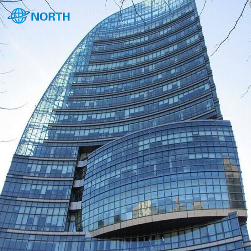 Colored Building Glass Wall Cladding