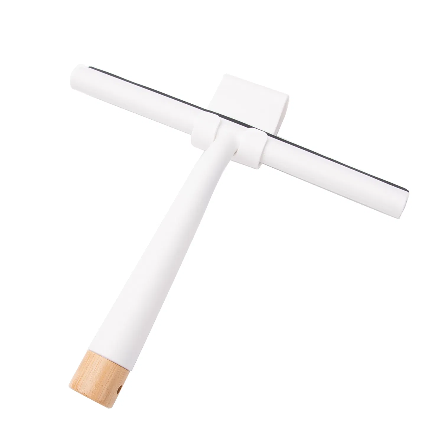 All-Purpose Shower Squeegee with Bamboo Handle and Hook