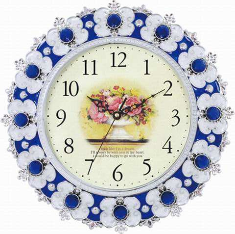 Chinese Factory Wholesale Hot Selling Home Decoration Flower Wall Clocks