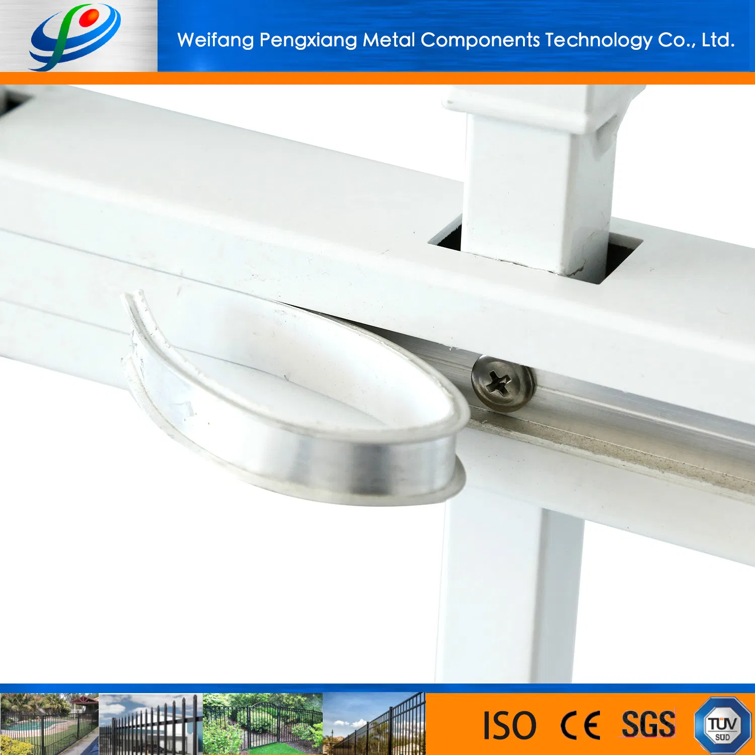 Wholesale Steel Aluminum Metal Fence Garden Courtyard Security Fence