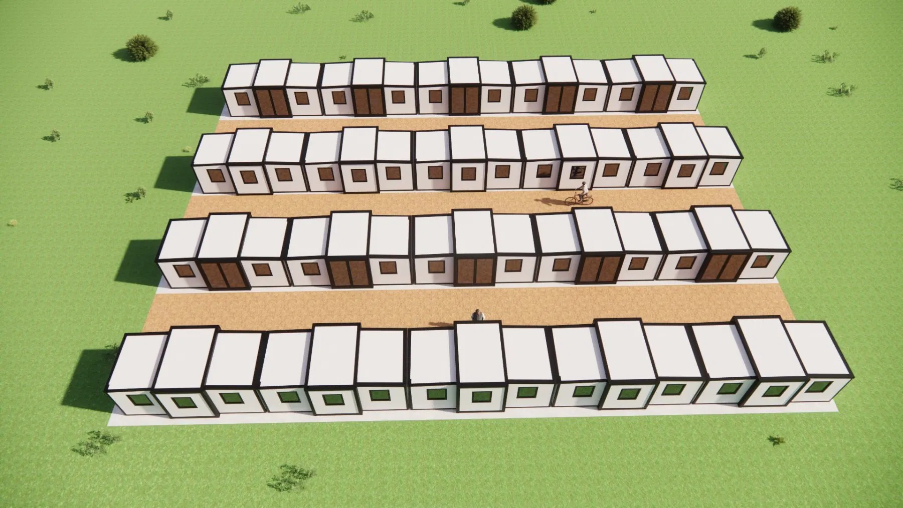 Extended 40FT Foldable Prefab Container House Living Container 40FT Folding