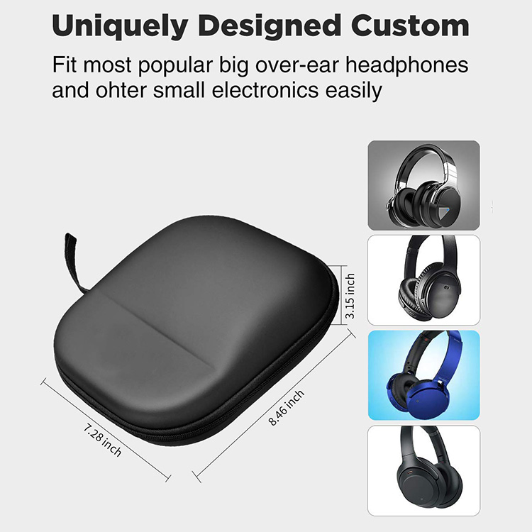 Чехол для наушников EVA, водонепроницаемый, черный