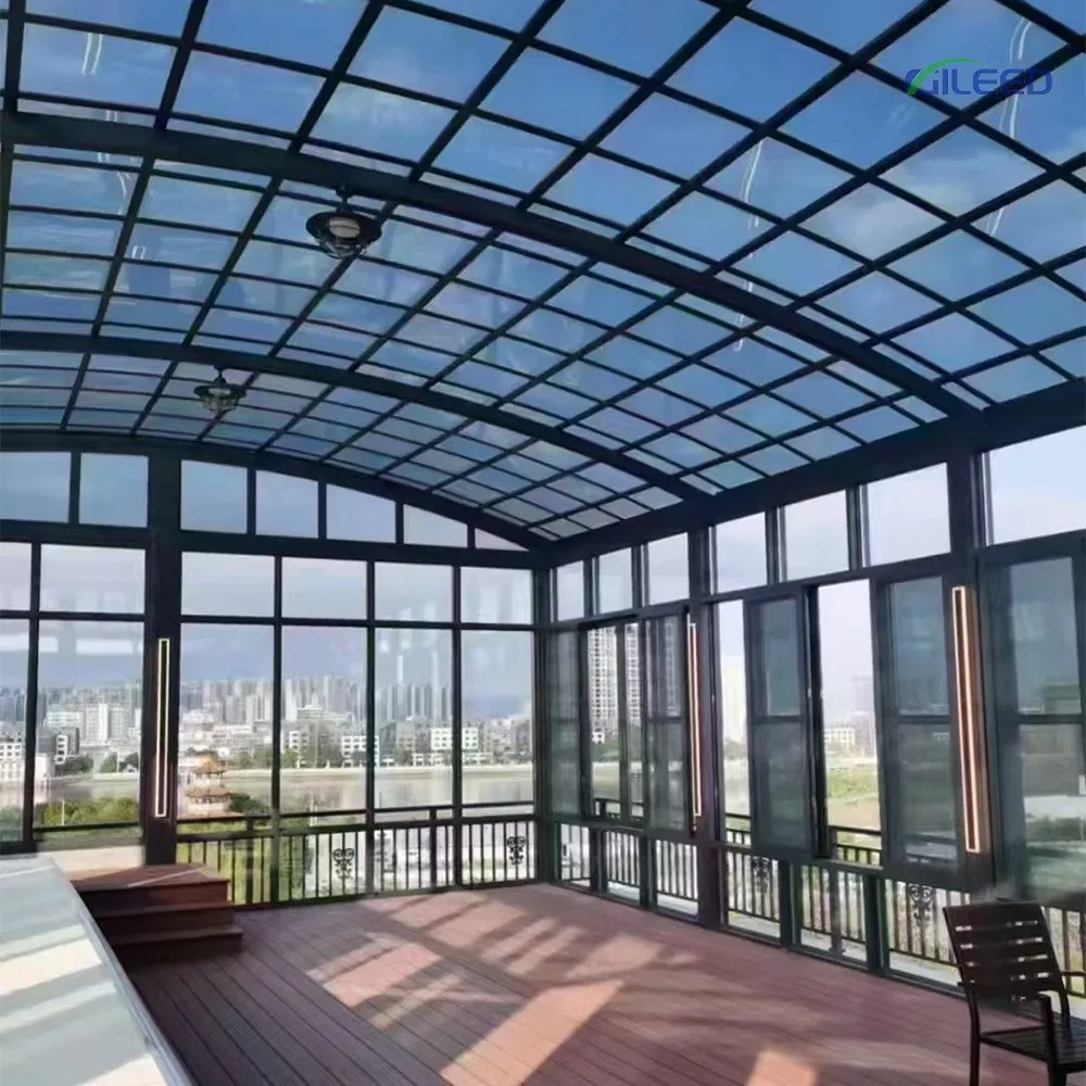 Outdoor Aluminum Alloy Strong Rain Proof Shelter with PC Solid Sheet