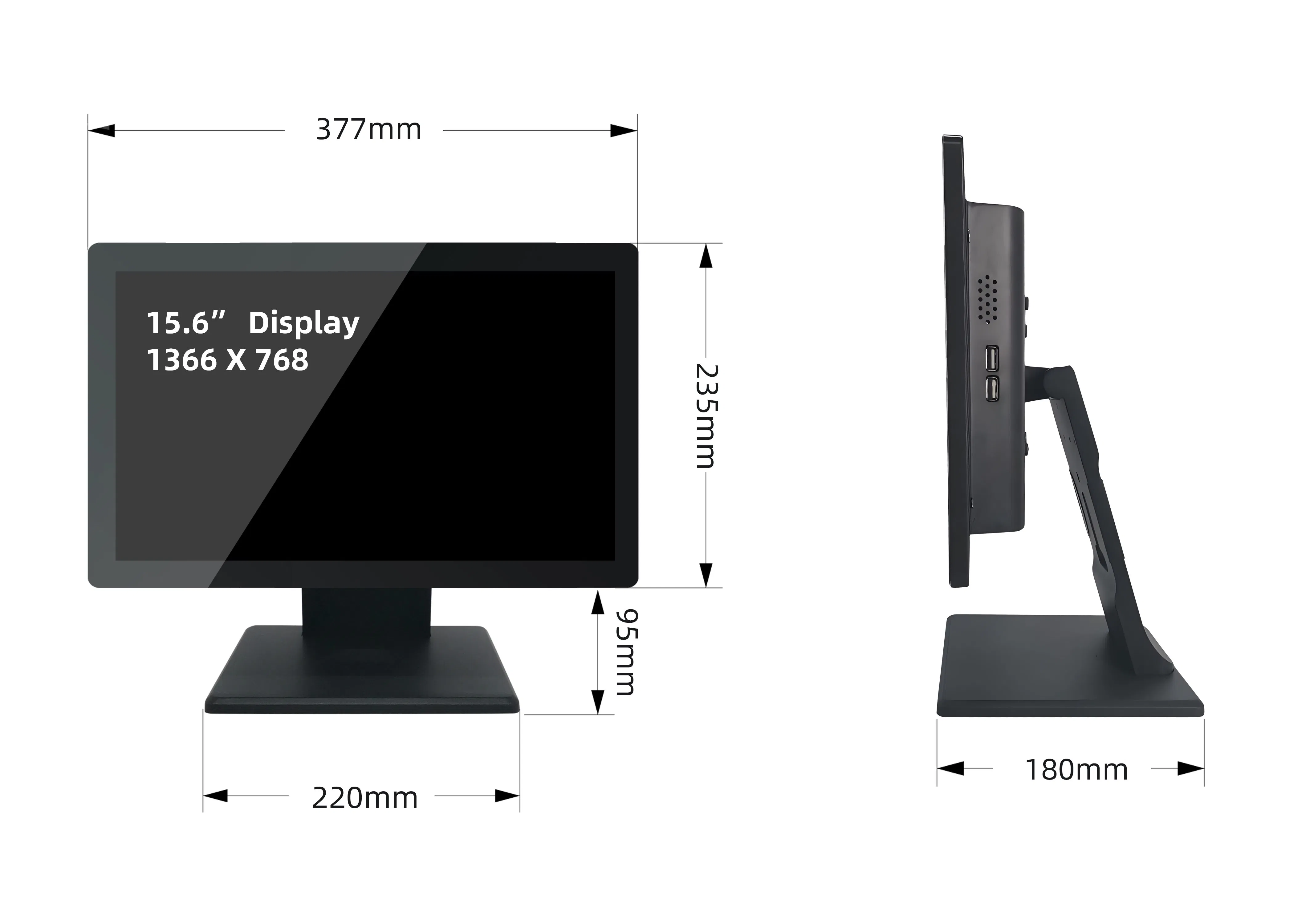 Windows/Android POS 15.6-Inch Full HD Capacitive Touch Screen All-in-One POS System for Restaurant
