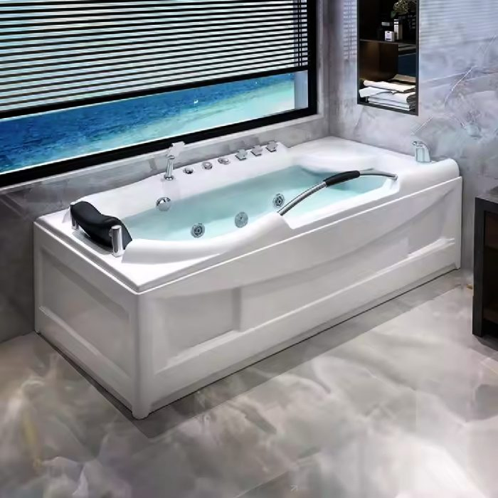 Прямоугольная ванна Air Bubble с гидромассажем и джакузи
