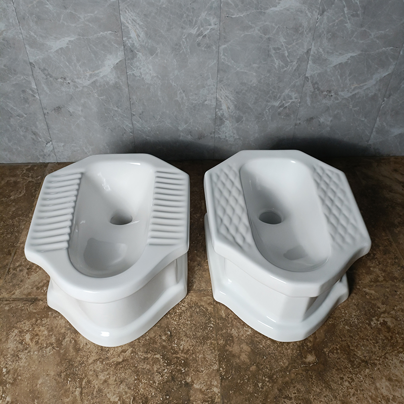 Chaozhou Sanitary Ware Thailand Squat Pan with Platform Ceramic Wc Squatting Pan Cheap Bathroom Squat Toilet Bowl