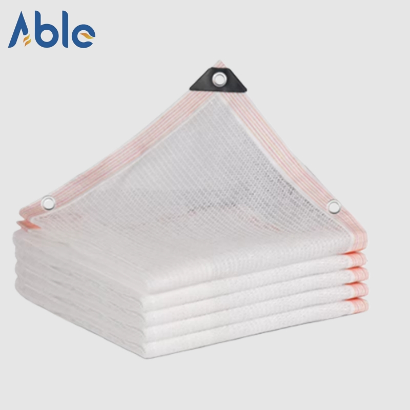 White Color Sun Shade Net 45% 55% 65% 85% Shading Rate for Agriculture Outdoor Use
