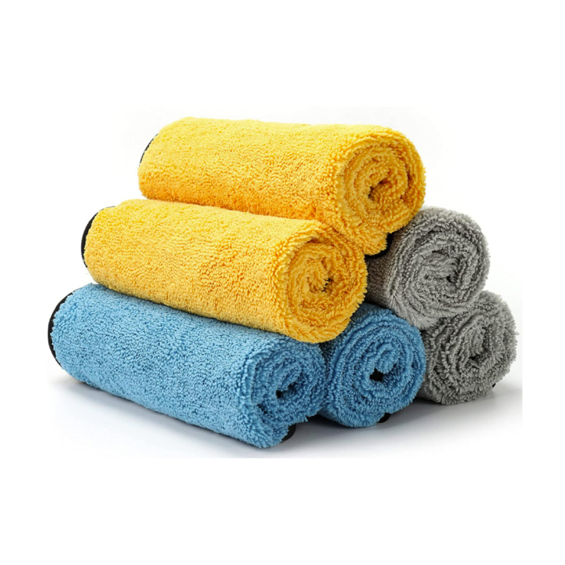 Quick-Dry Microfiber Cloth Towel for Car Cleaning, Polishing, Waxing, Buffing