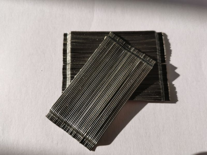 Carbon Steel Fiber Glued Diameter 0.75mm Length 60mm