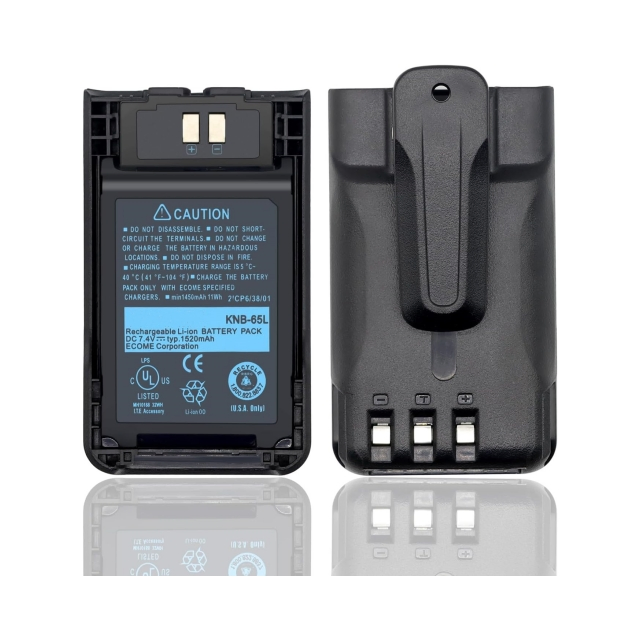 Kenwood Radio Knb-65L Knb-63L Battery 1520 mAh Large Capacity Battery for Kenwood Walkie Talkie Tk-U100 Tk-3000 Th-K40e Th-K20e Lithium Battery