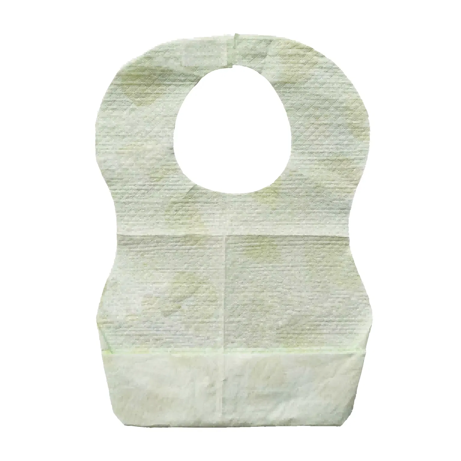 Ergonomic Light Green Non-Woven Adult Bibs-Designed for Incontinence Care