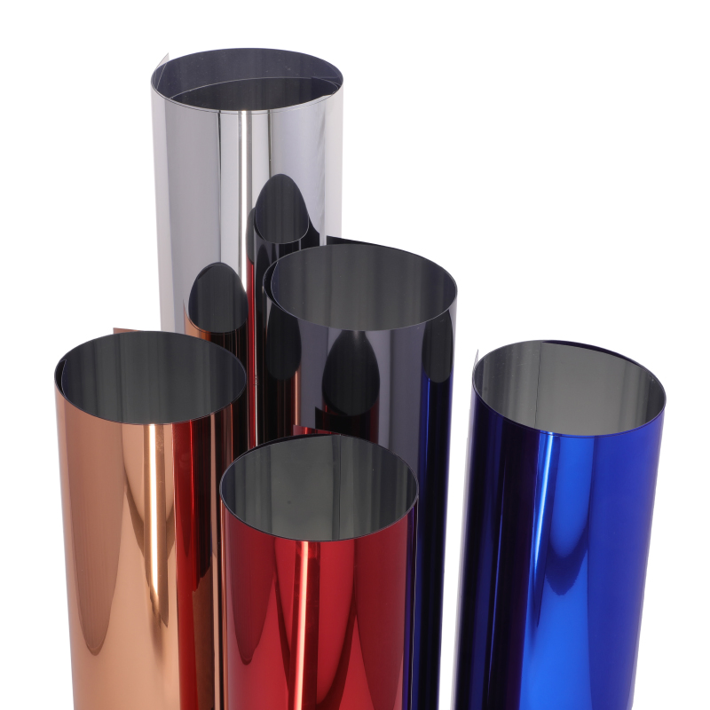 Decor Material PETG Film Plastic 1 Way Mirror Metalized Pet Film