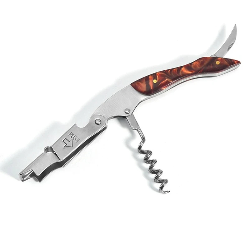 Custom Double Lever Premium Resin Steel 2 Step Hinged Wine Opener