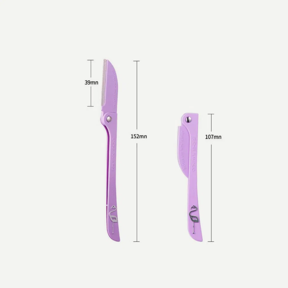 Folding Eye Brow Razor Safety Facial Blades Shaping Knife Eyebrow Trimmer Shaver for Women