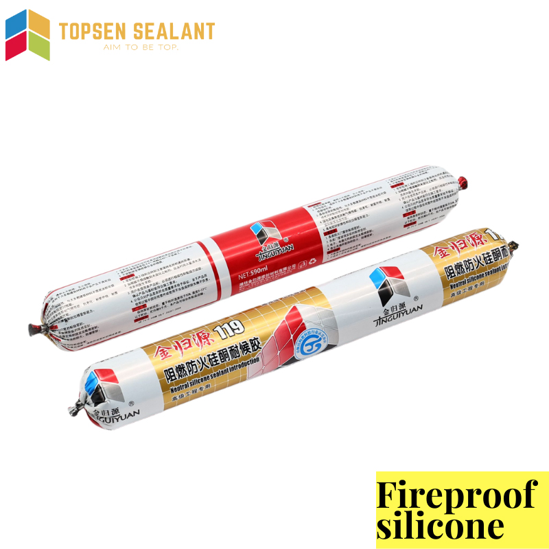 Building Fire Resistant Neutral Bonding Adhesive Fireproof Decoration Silicone Sealant